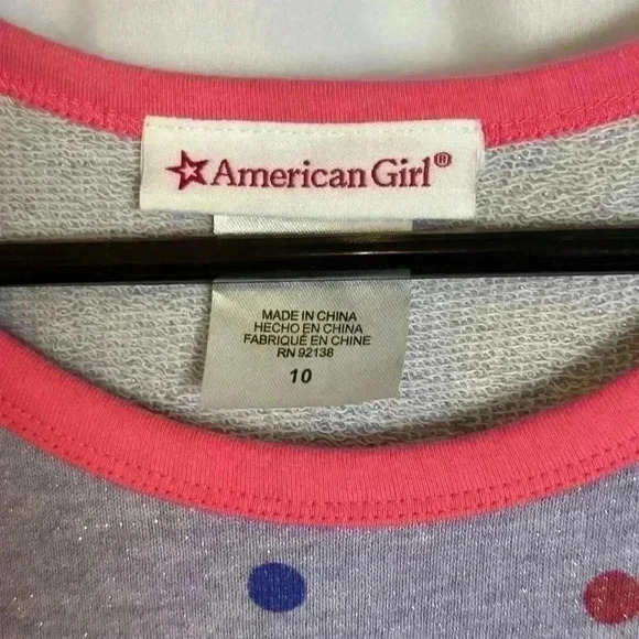 American Girl | Sparkle Purple Polka dot "Recess Ready" Tunic Dress | Size 10 - Picture 3 of 11